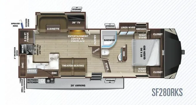 Highland Ridge Silverstar Limited SF280RKS floor plan
