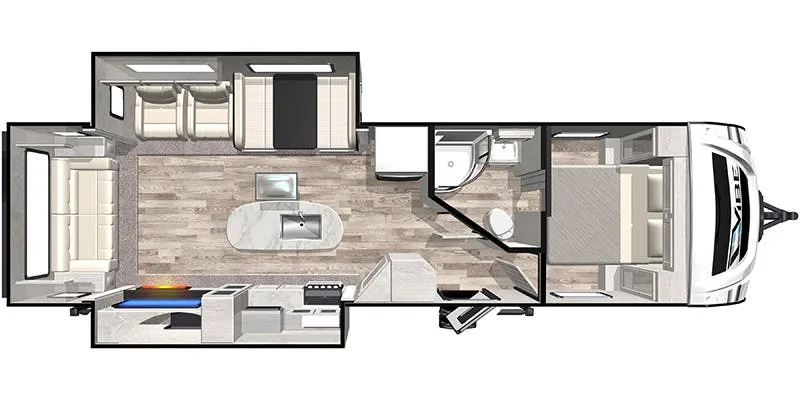 2020 Forest River Island Vibe 30RL - Floor plan