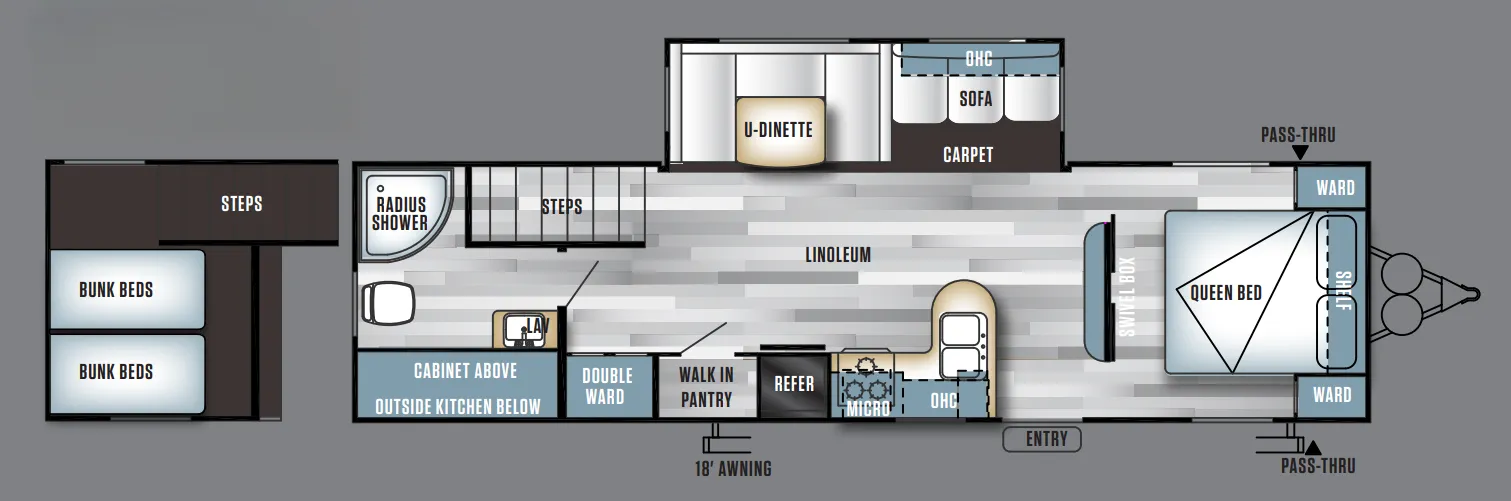 Forest River Salem 30LOFTK floor plan