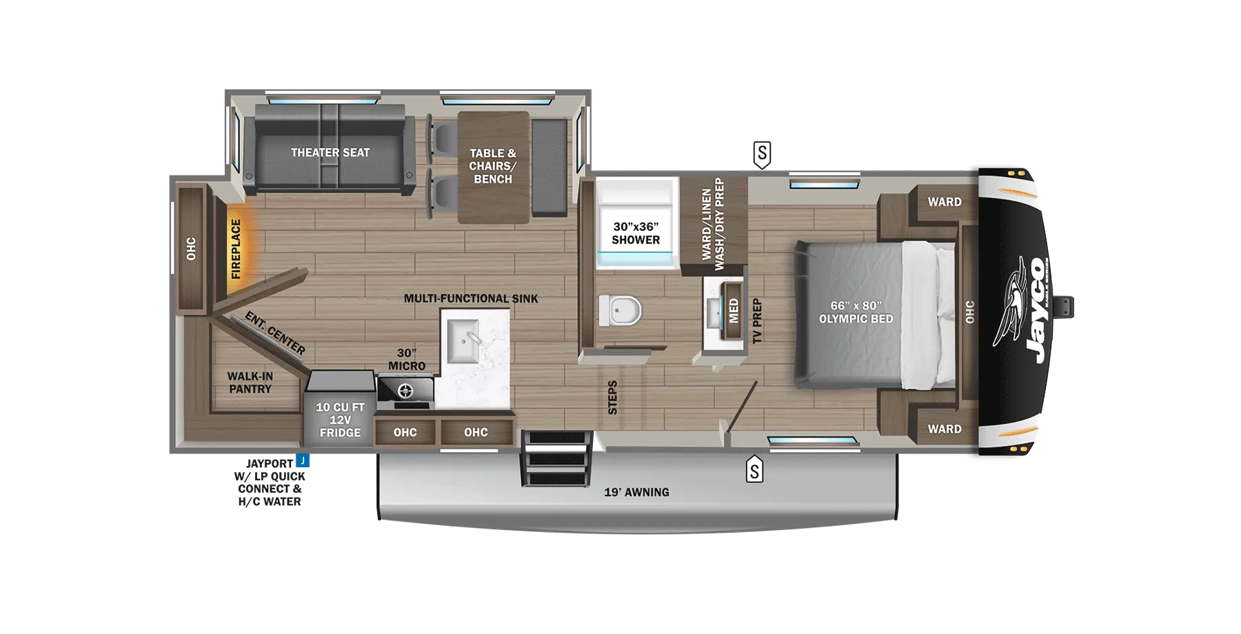 2026 Jayco Eagle HT 26REC - Floor plan