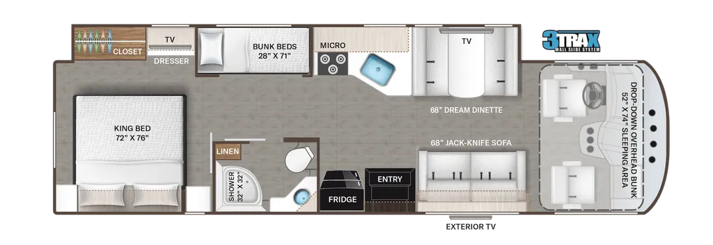 2024 Thor Motor Coach Resonate 32B floor plan