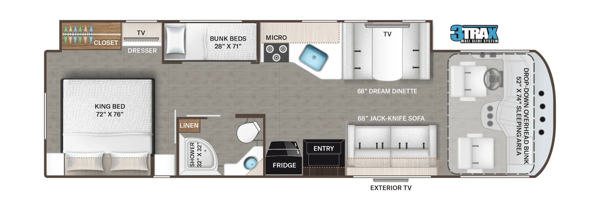 2024 Thor Motor Coach Resonate 32B - Floor plan
