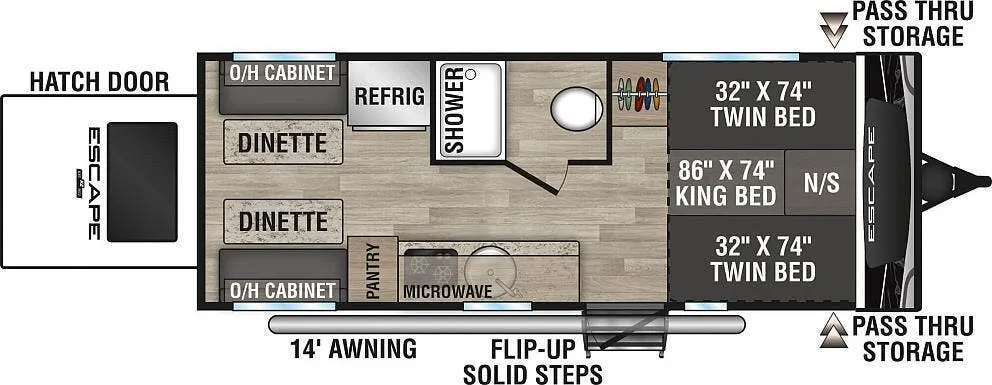 K-Z Escape E20 Hatch floor plan