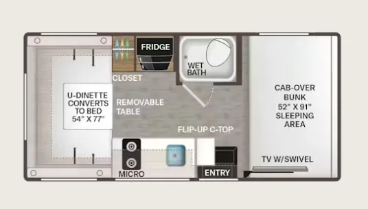 Thor Motor Coach Coleman 19EZ floor plan