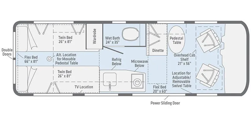 Winnebago Boldt 70BL floor plan