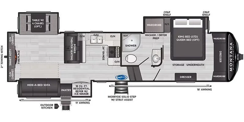 2025 Keystone Montana High Country 311RD floor plan