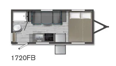 Winnebago Micro Minnie 1720FB floor plan