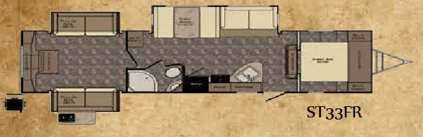 CrossRoads Sunset Trail Reserve ST33FR floor plan