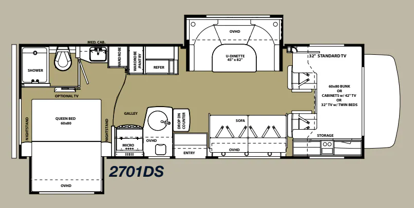 Forest River Forester 2701 DS floor plan