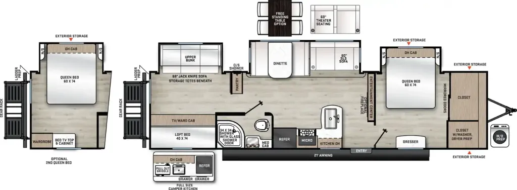 2027 Coachmen Catalina Legacy Edition 343BHTS floor plan