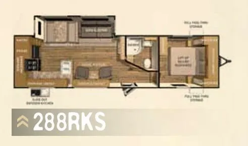 Cruiser RV Shadow Cruiser 288RKS floor plan
