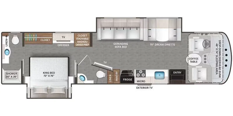 Thor Motor Coach Windsport 35M floor plan