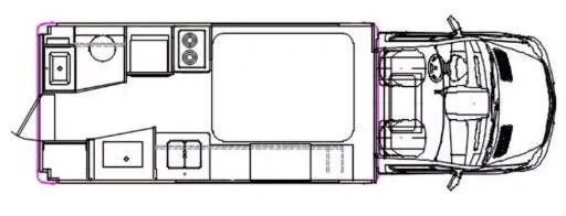 Chinook RV Maverick EB floor plan