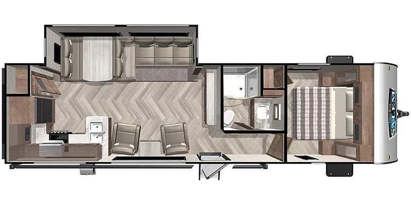 2014 Forest River Salem 27RK floor plan
