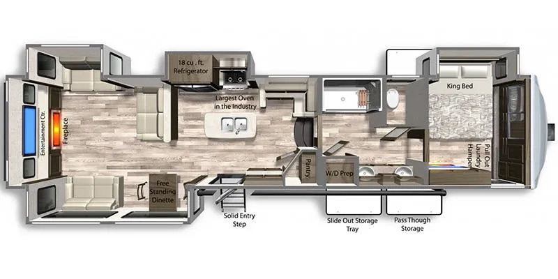 2022 Dutchmen Yukon 410RD floor plan