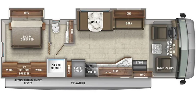 2019 Jayco Alante 31V floor plan