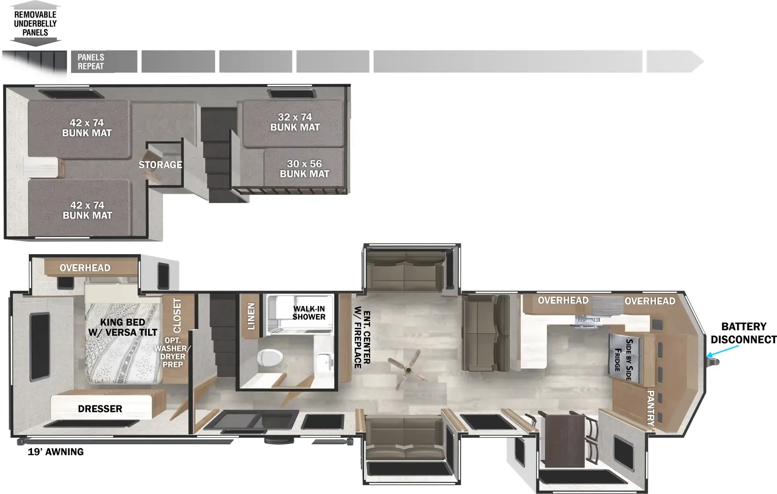 2026 Forest River Wildwood Grand Lodge 42FK - Floor plan