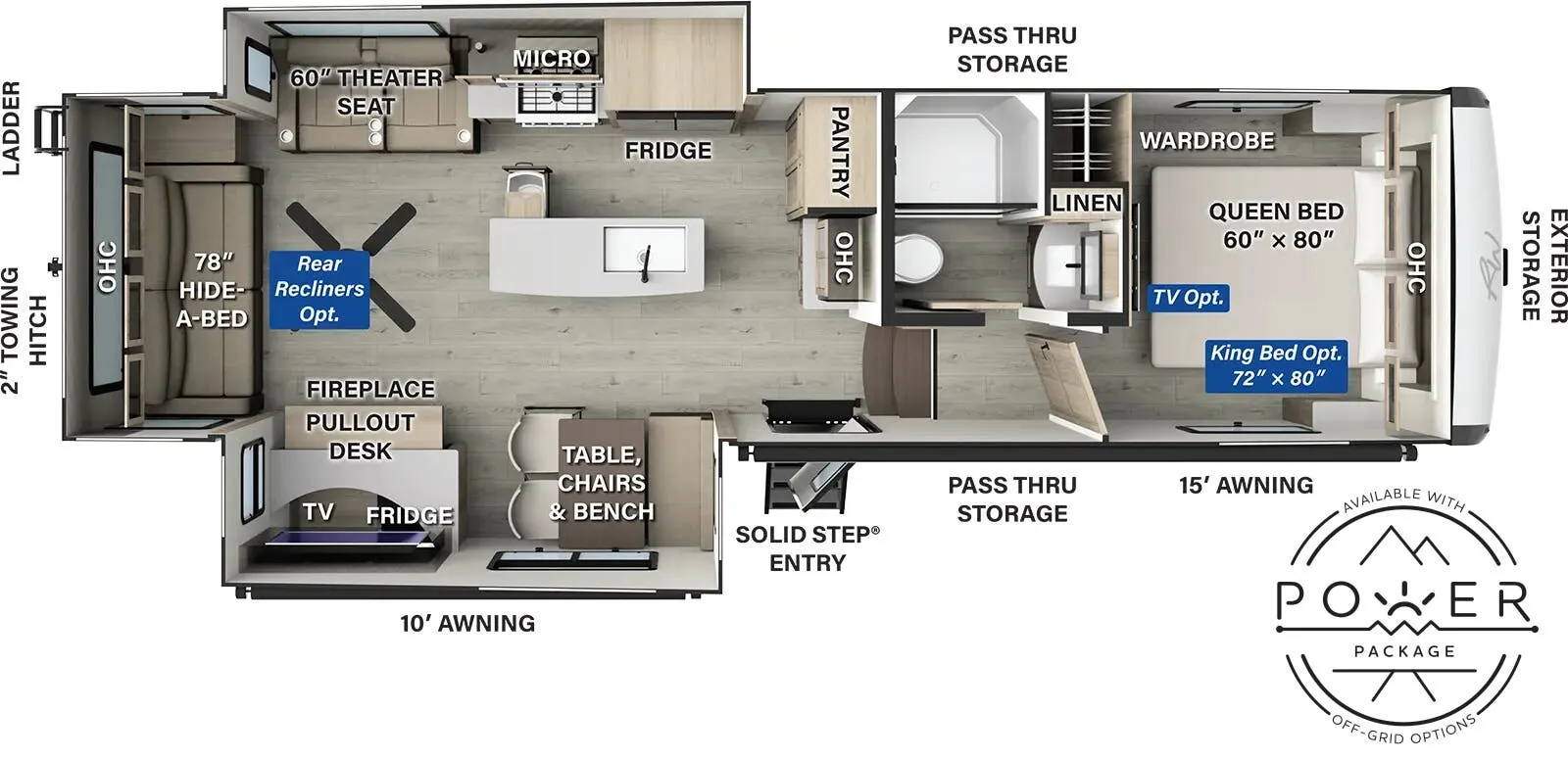 Forest River Rockwood Signature R331RL floor plan