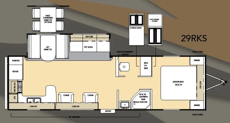 Coachmen Catalina 29 RKS floor plan