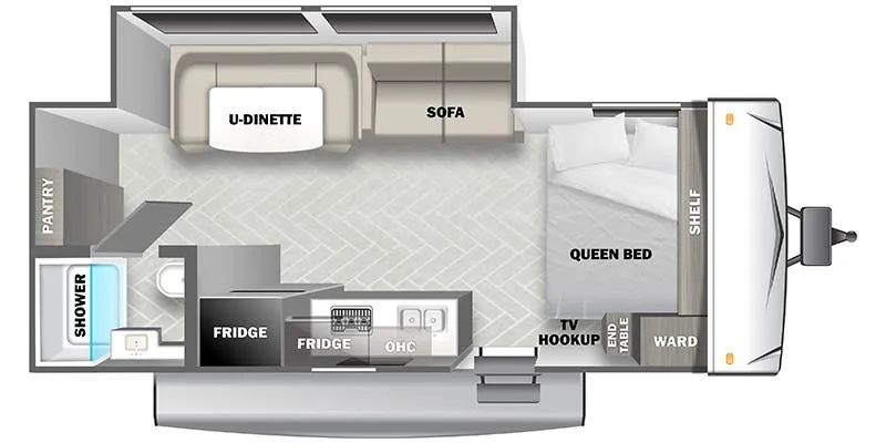 Forest River EVO Select 180SS floor plan