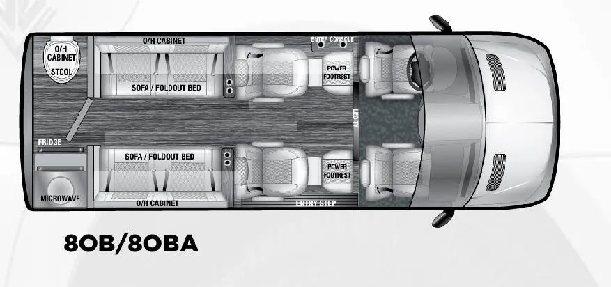 OGV Luxury Coach V-Cruise 8OBA floor plan