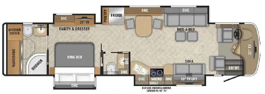 Entegra Coach Aspire 40P floor plan