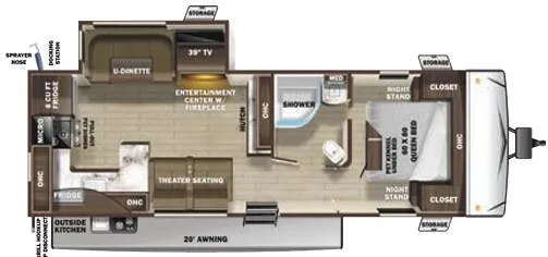 Highland Ridge Mesa Ridge Limited MR280RKS floor plan