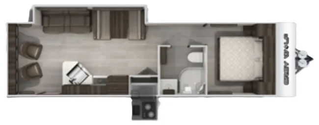 Forest River Cherokee Grey Wolf 26MK floor plan