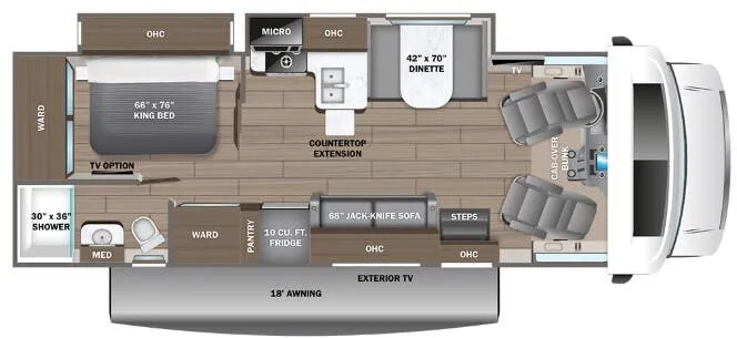 Entegra Coach Odyssey 27U floor plan