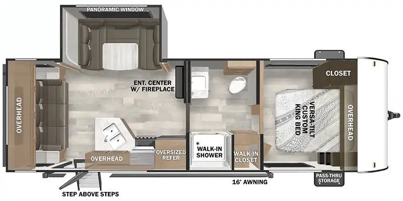 2026 Forest River Salem Cruise Lite 24RLXL floor plan