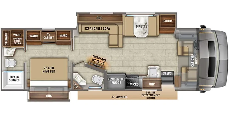 2018 Jayco Seneca 37K - Floor plan