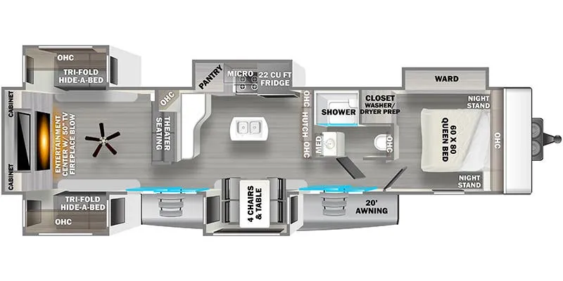 Forest River Sierra Destination 403RD floor plan