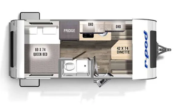 Forest River R-Pod RP-171C floor plan