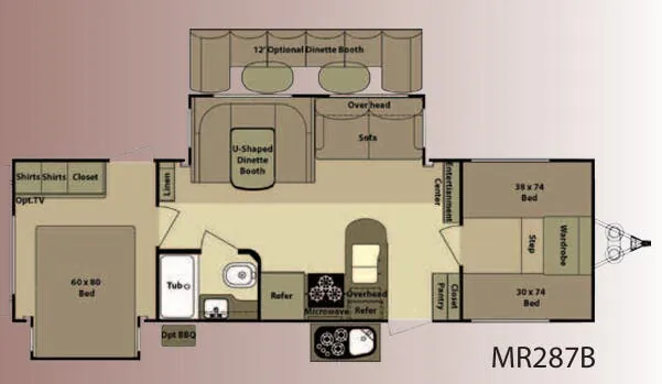 Highland Ridge Mesa Ridge MR287B floor plan