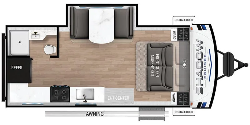 Cruiser RV Shadow Cruiser SC180MBS floor plan