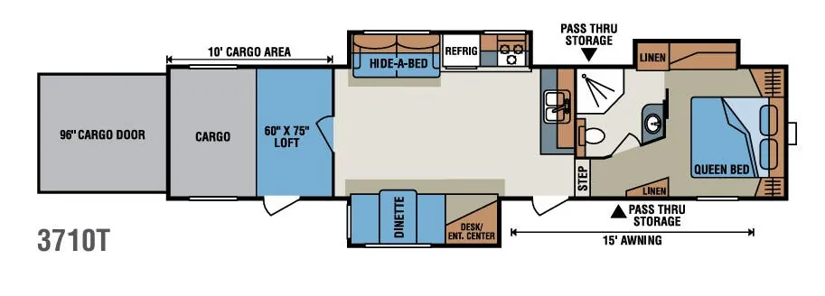 K-Z Inferno 3710T floor plan