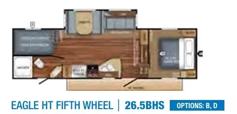 Jayco Eagle HT 265BHS floor plan