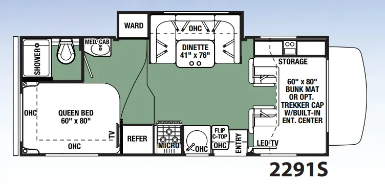 Forest River Forester 2291S floor plan
