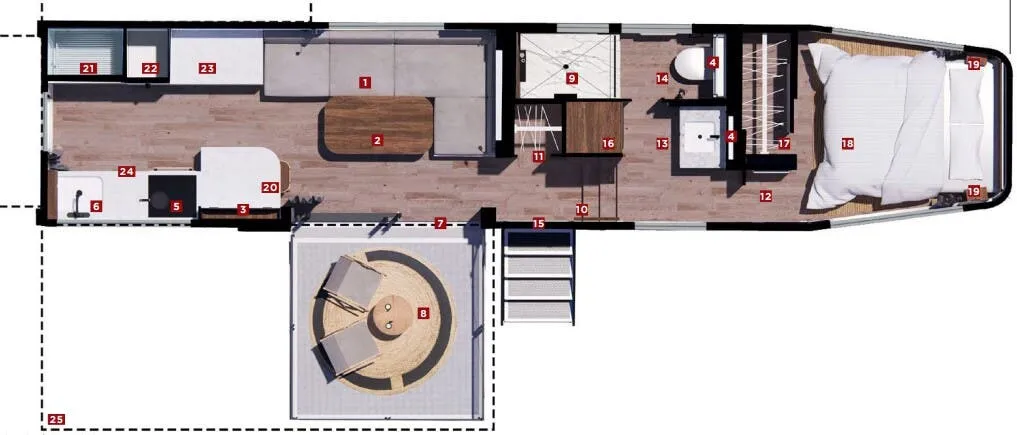 Living Vehicle GT Series GT39 floor plan