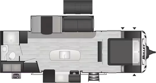 Keystone Bullet Premium 265RBIWE floor plan
