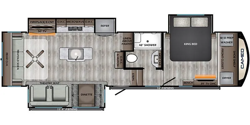 CrossRoads Cameo CE3201RL floor plan