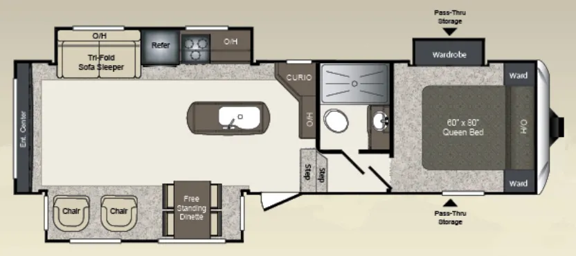 Keystone Laredo 297SRE floor plan