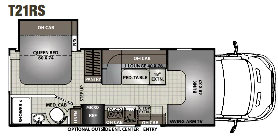 Coachmen Orion T21RS floor plan