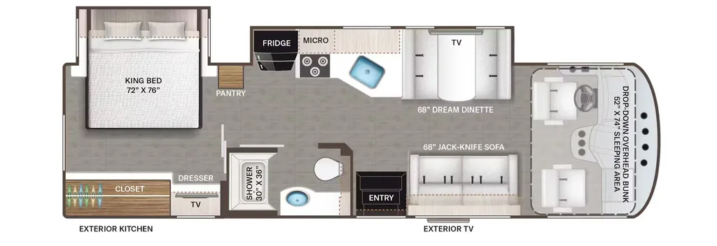 2026 Thor Motor Coach Resonate 30C floor plan