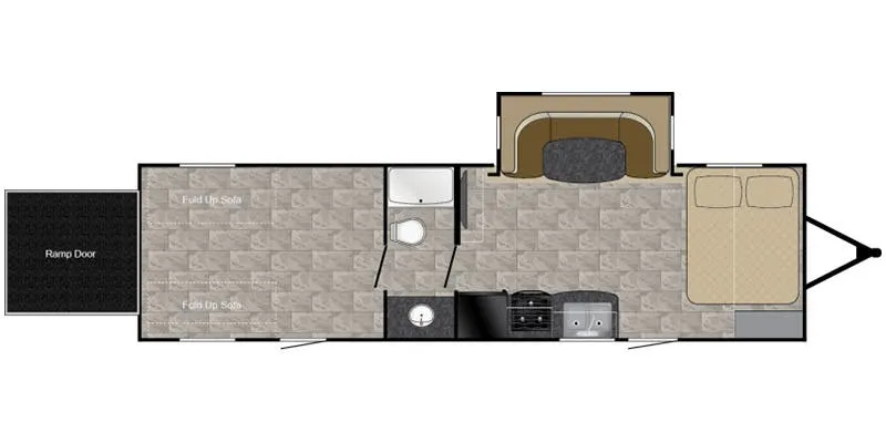 2017 Heartland Pioneer PI RG 28 - Floor plan