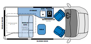 Pleasure-Way Tofino Base floor plan