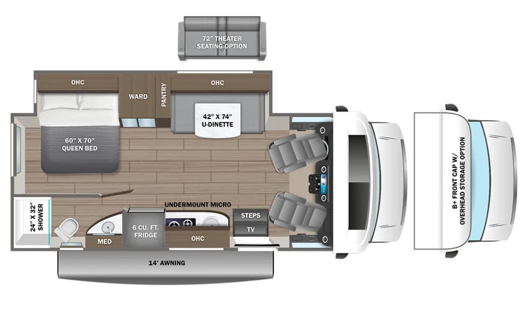 Entegra Coach Qwest 24L USA floor plan