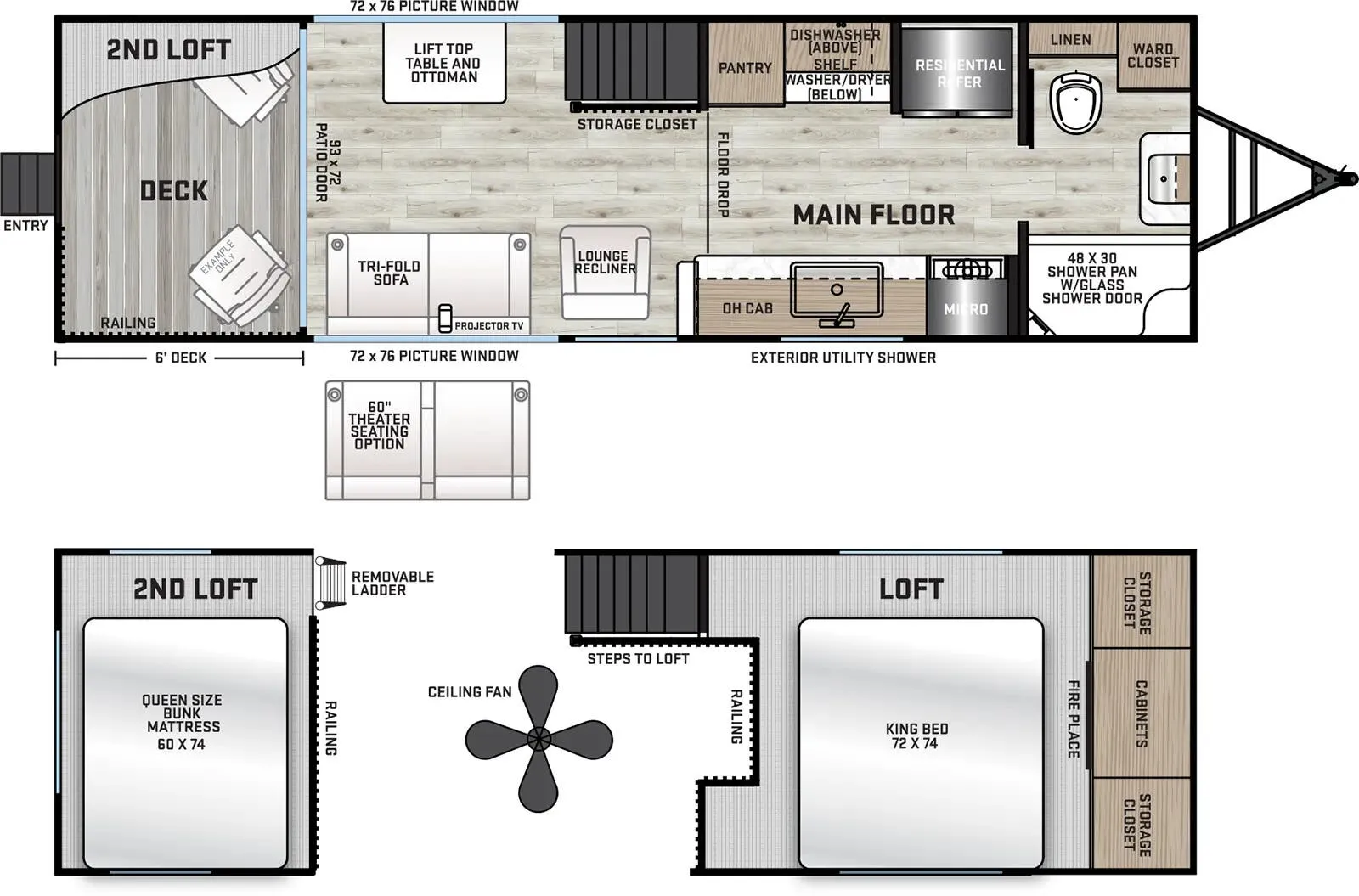 Coachmen Catalina Destination 18RDL floor plan
