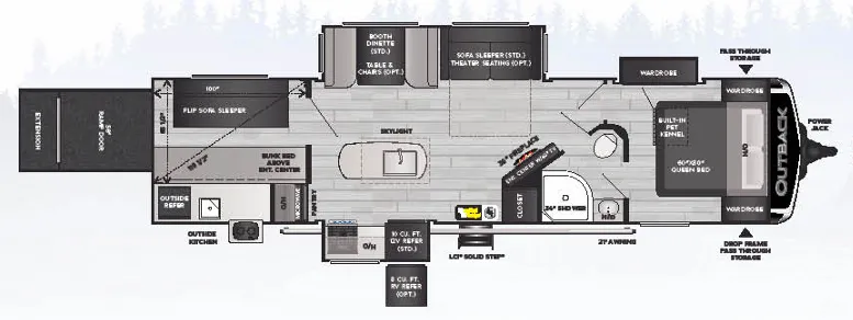 Keystone Outback 335CG floor plan