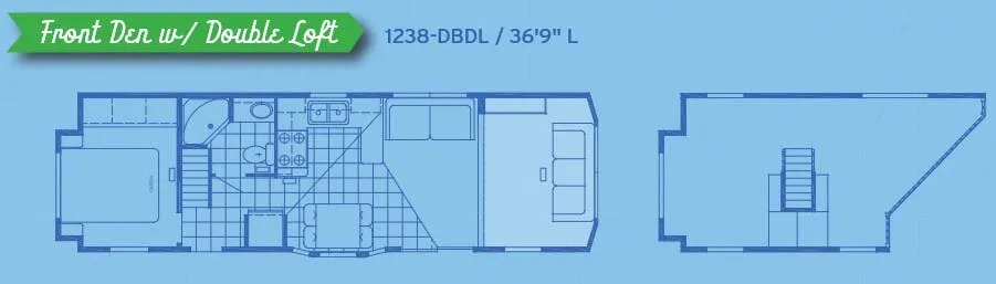 Canterbury RV Parkvue 1238-DBDL floor plan